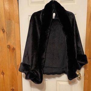 Black soft lounge cape